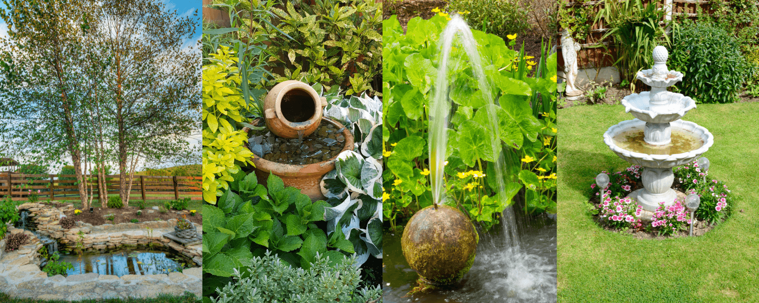Hledáte inspiraci pro svou zahradu? Začleňte vodní prvky jako fontány, jezírka a pítka pro ptáčky.