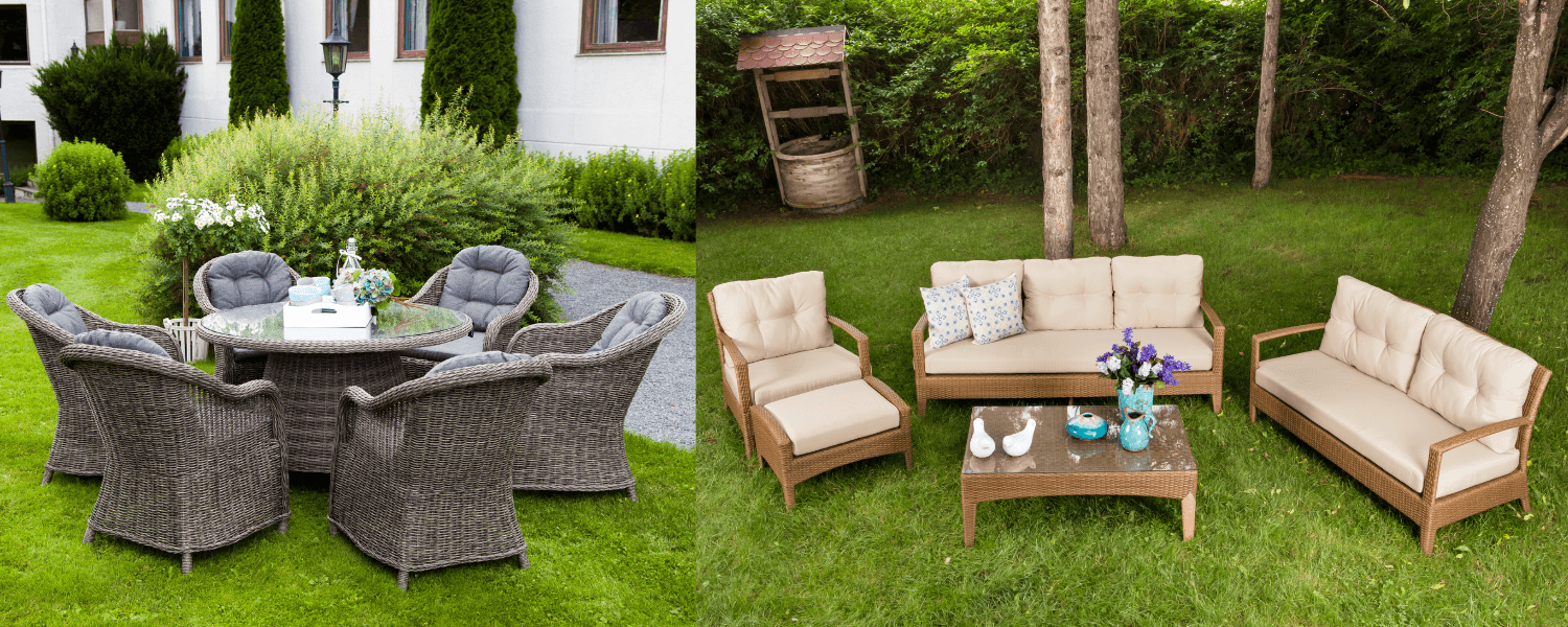 Zahradní jídelní set je ideální pro společné stolování. Zahradní lounge set na relax a konverzaci.