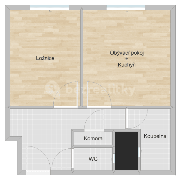 Pronájem bytu 2+kk 47 m², U Hranic, Praha, Praha