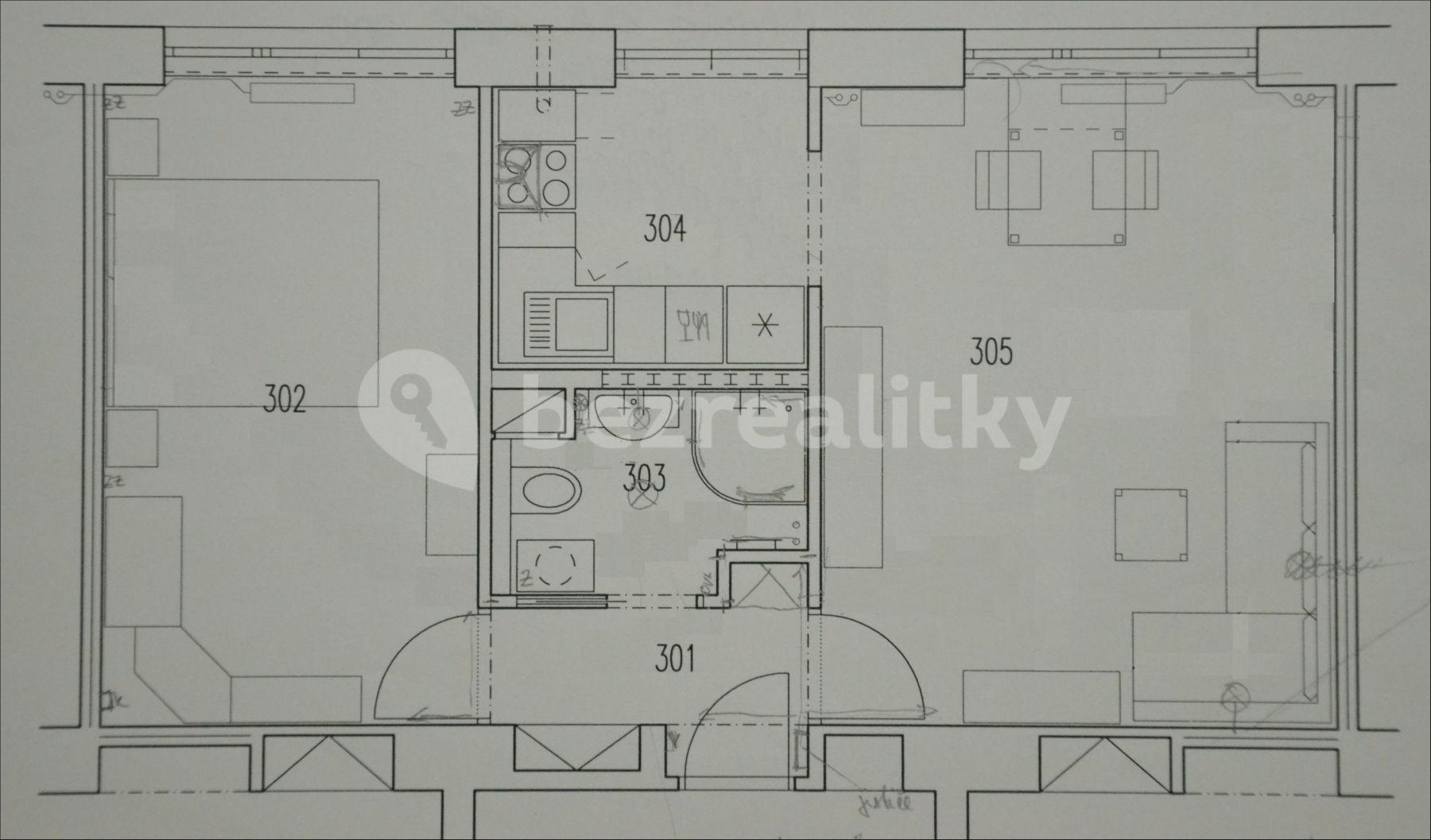 Pronájem bytu 2+1 45 m², Oblouková, Praha, Praha