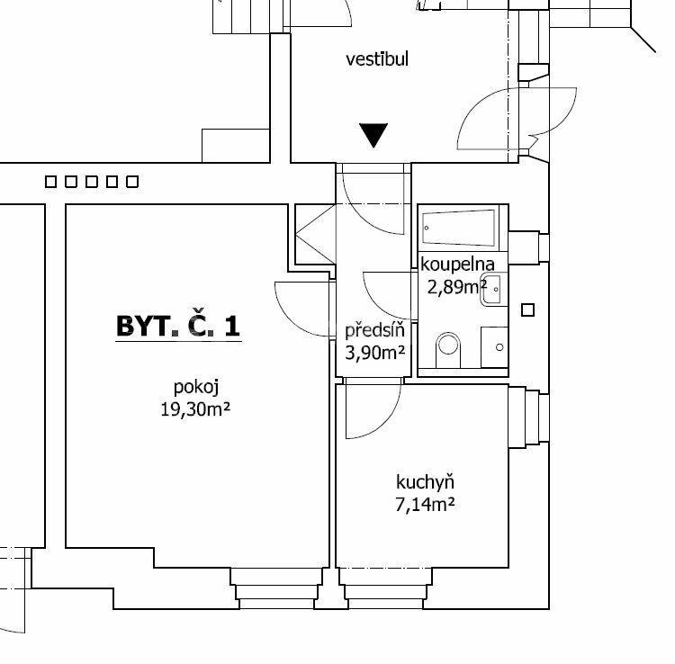 Pronájem bytu 1+1 36 m², Grohova, Brno, Jihomoravský kraj