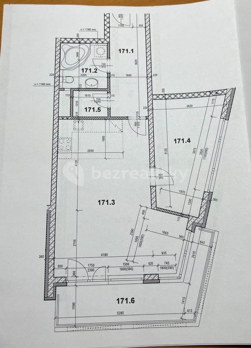 Pronájem bytu 2+kk 68 m², Freiwaldova, Praha, Praha