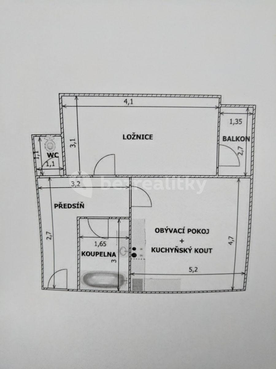 Pronájem bytu 2+kk 53 m², Trýbova, Brno, Jihomoravský kraj