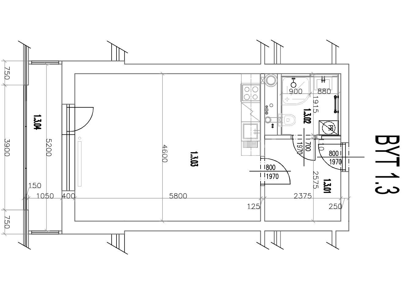 Pronájem bytu 1+kk 38 m², Kadečkové, Praha, Praha