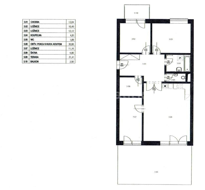 Pronájem bytu 4+kk 125 m², U Jízdárny, Praha, Praha