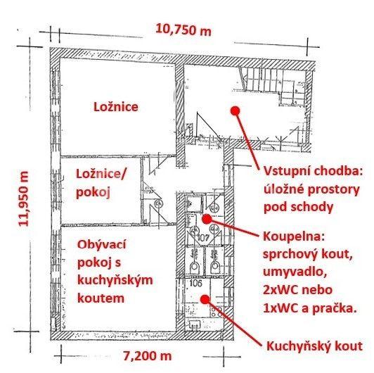 Pronájem bytu 3+kk 80 m², Za Jalovým dvorem, Praha, Praha