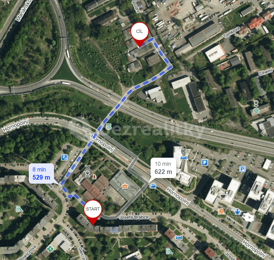 Pronájem bytu 1+1 36 m², Josefa Brabce, Ostrava, Moravskoslezský kraj