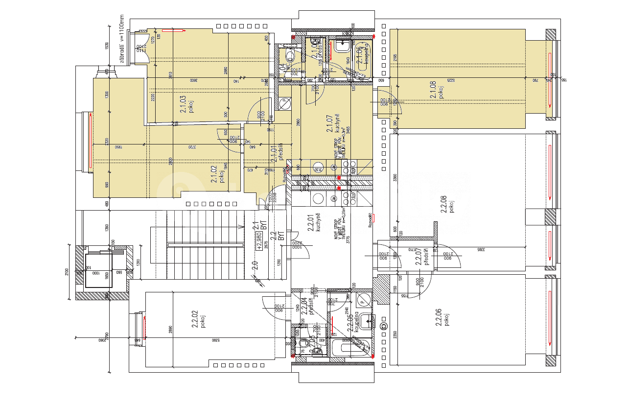 Pronájem bytu 3+1 83 m², Na Hutích, Praha, Praha