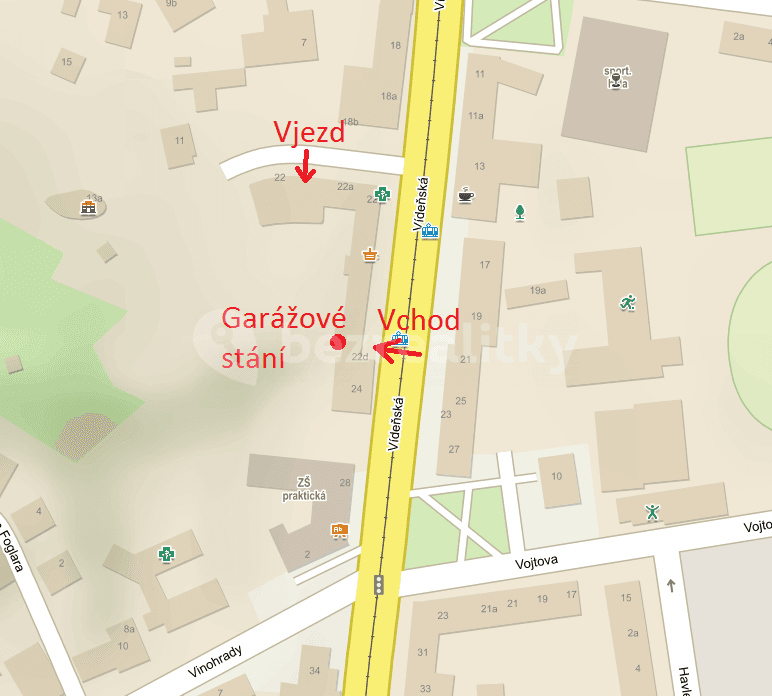 Pronájem garáže 13 m², Vídeňská, Brno, Jihomoravský kraj