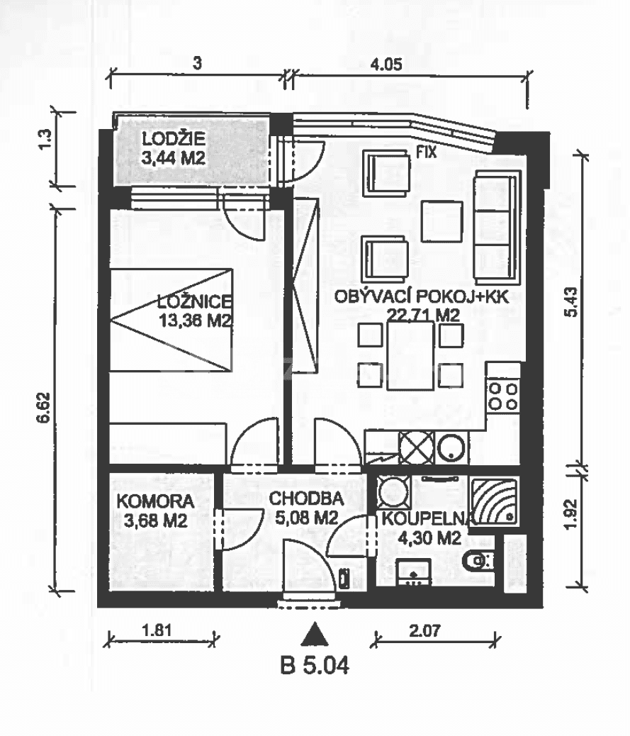 Pronájem bytu 2+kk 53 m², Tupolevova, Praha, Praha