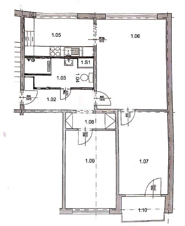 Pronájem bytu 3+1 71 m², Na Betonce, Praha, Praha