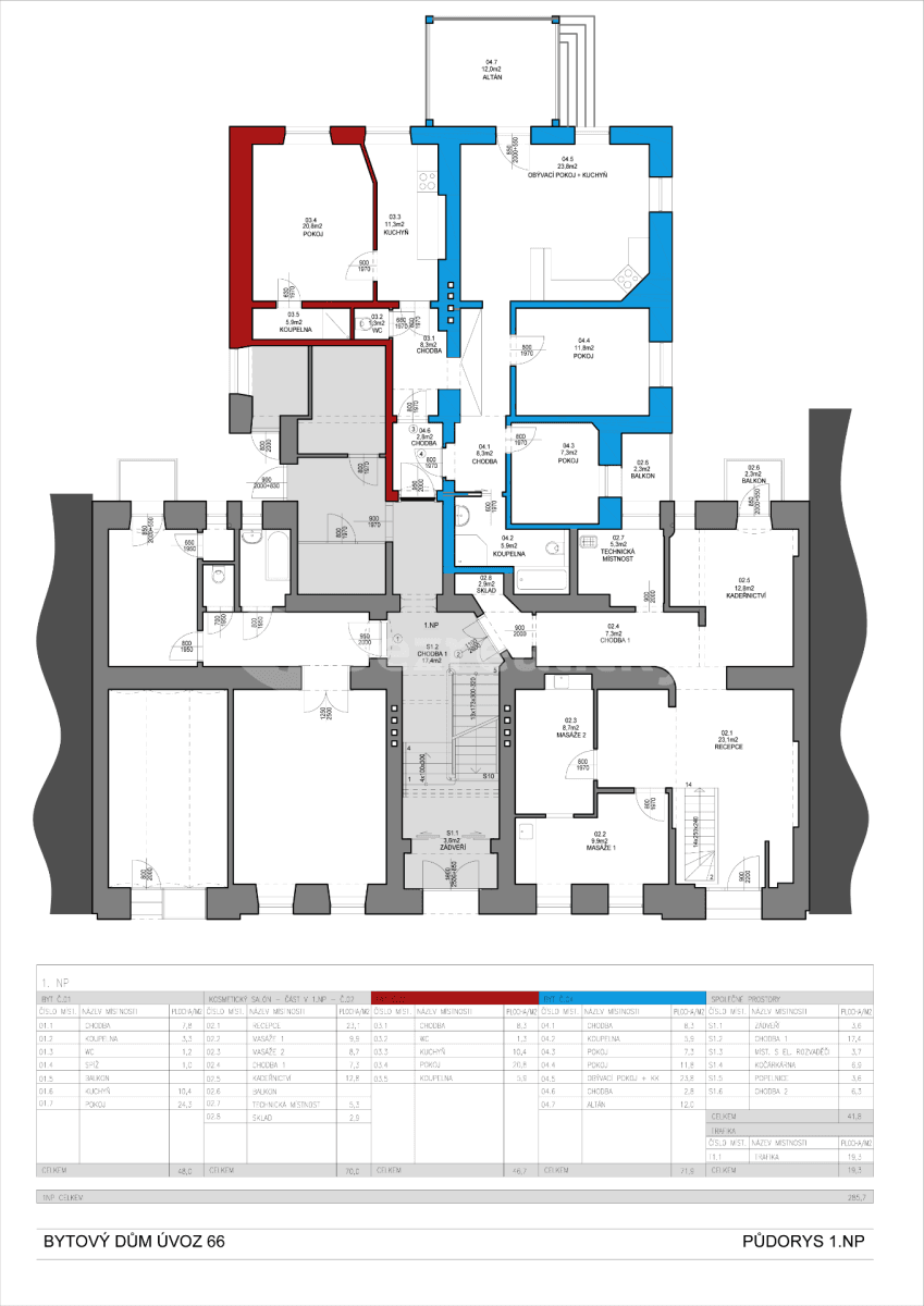 Prodej bytu 1+1 47 m², Úvoz, Brno, Jihomoravský kraj