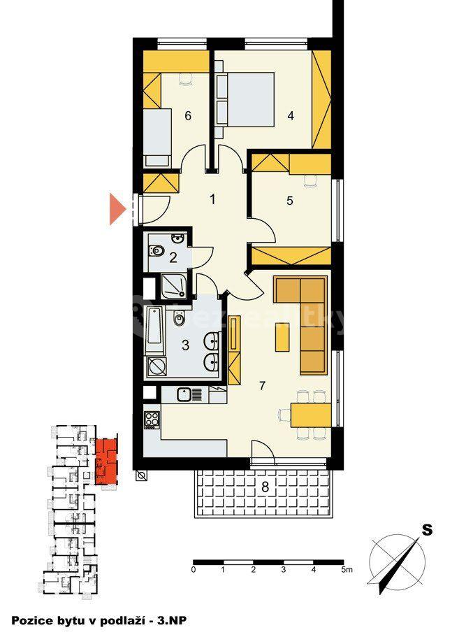 Pronájem bytu 4+kk 85 m², Sicherova, Praha, Praha