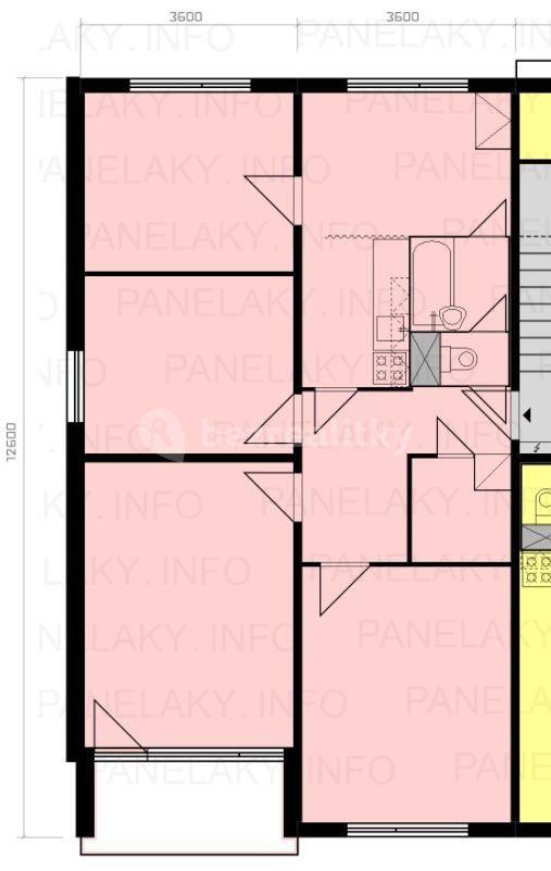 Prodej bytu 4+1 84 m², V Podhájí, Ústí nad Labem, Ústecký kraj