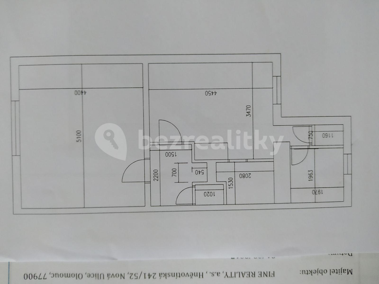 Pronájem bytu 2+1 50 m², U Stadiónu, Ústí nad Labem, Ústecký kraj