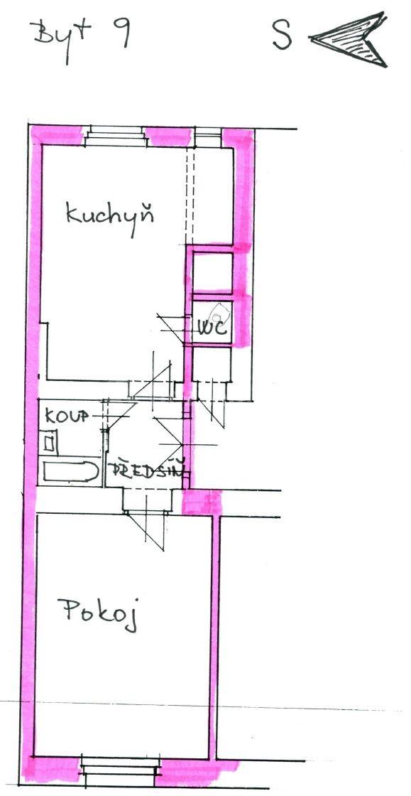 Pronájem bytu 2+kk 48 m², Šumavská, Praha, Praha