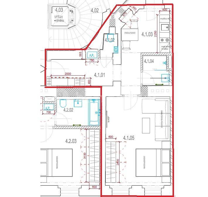 Pronájem bytu 1+1 41 m², Tusarova, Praha, Praha