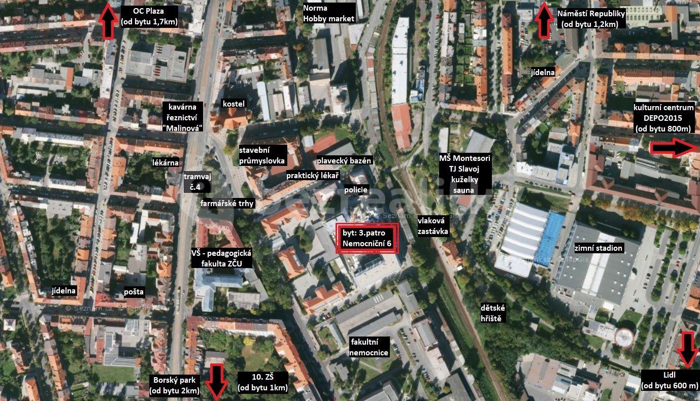 Pronájem bytu 3+kk 101 m², Nemocniční, Plzeň, Plzeňský kraj