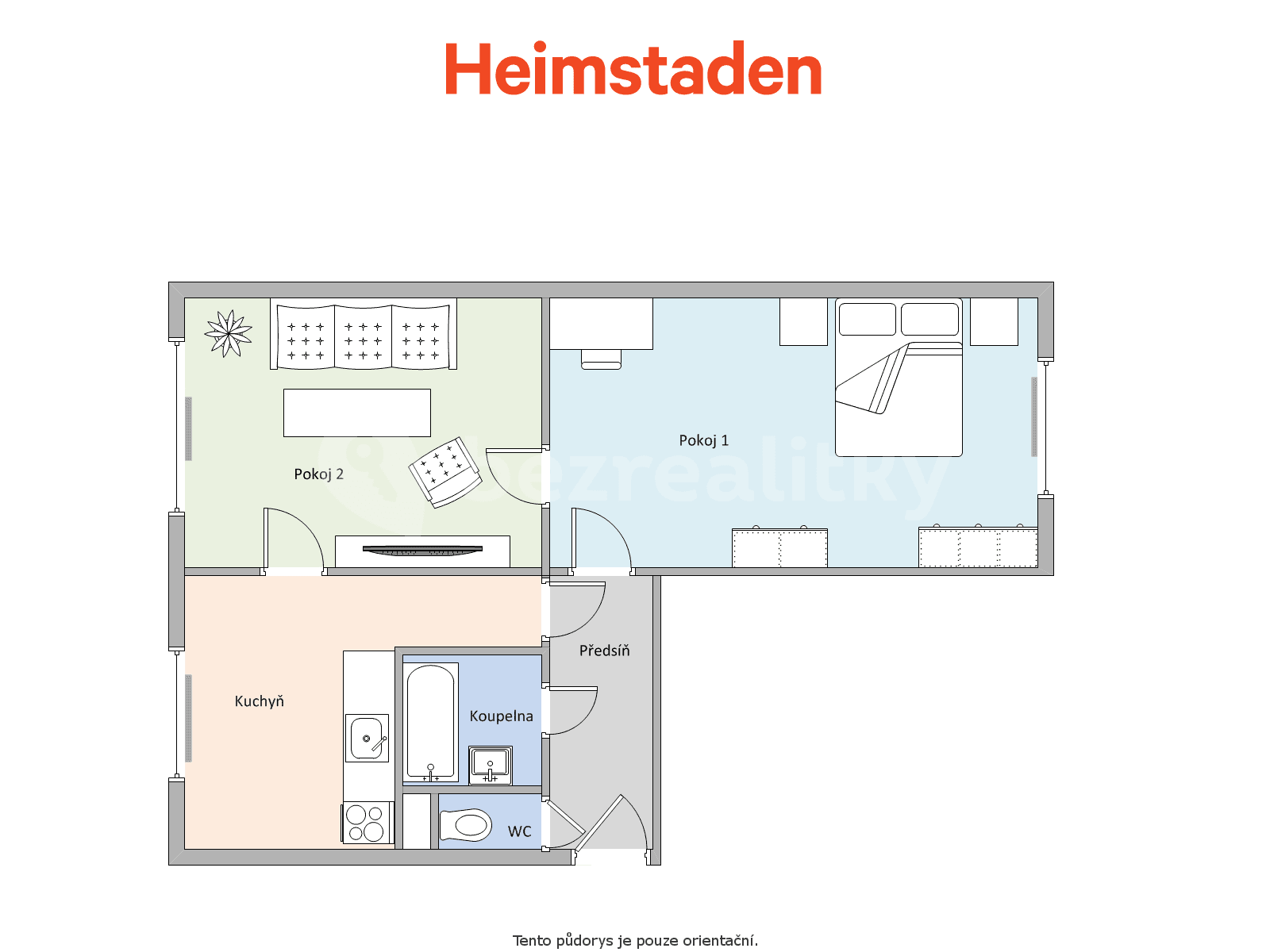 Pronájem bytu 2+1 50 m², Jungmannova, Havířov, Moravskoslezský kraj