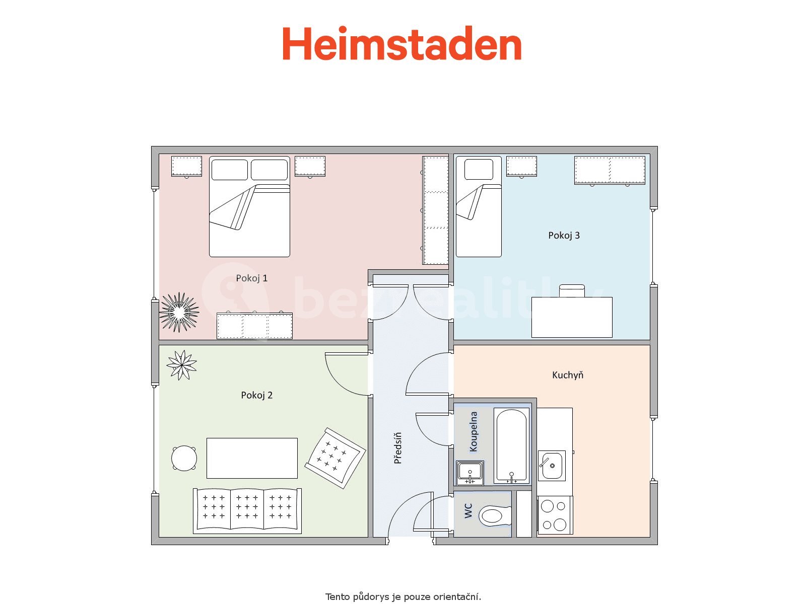 Pronájem bytu 3+1 73 m², Slovenská, Karviná, Moravskoslezský kraj