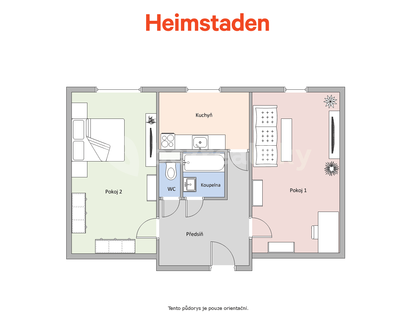 Pronájem bytu 2+1 52 m², Cihelní, Karviná, Moravskoslezský kraj