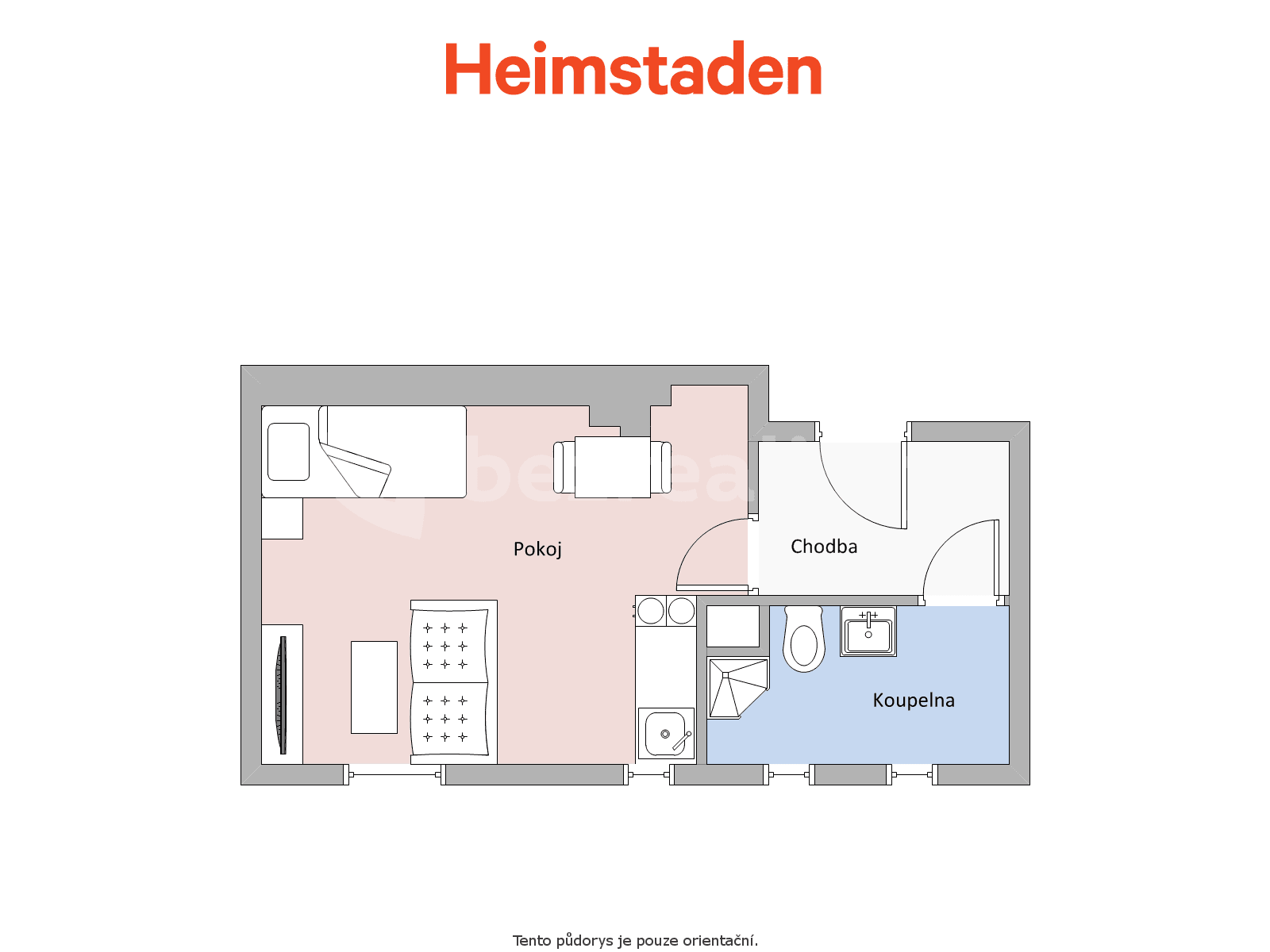 Pronájem bytu 1+kk 29 m², Klimšova, Havířov, Moravskoslezský kraj