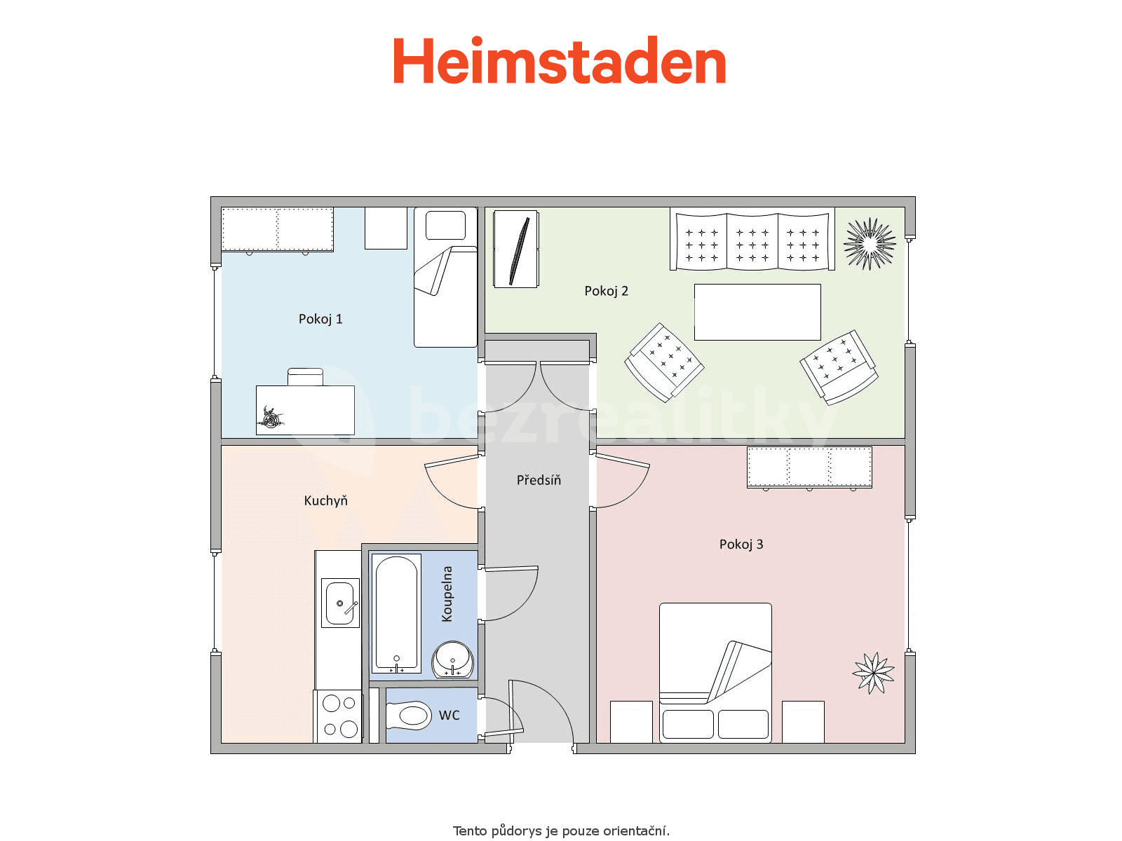 Pronájem bytu 3+1 72 m², Slovenská, Karviná, Moravskoslezský kraj