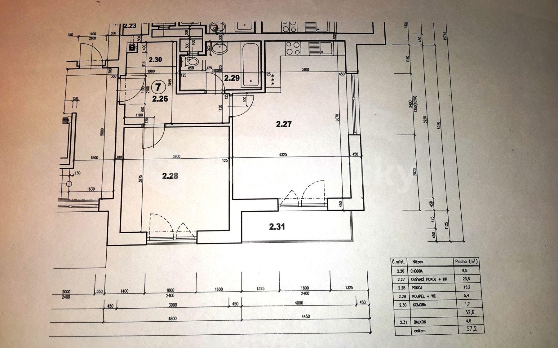 Pronájem bytu 2+kk 53 m², Za Kaštany, Plzeň, Plzeňský kraj