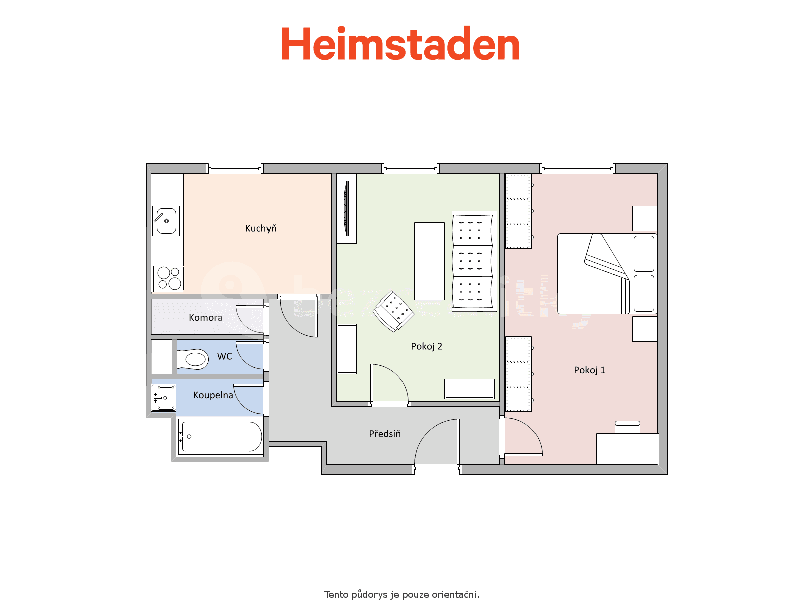 Pronájem bytu 2+1 54 m², Jurkovičova, Karviná, Moravskoslezský kraj