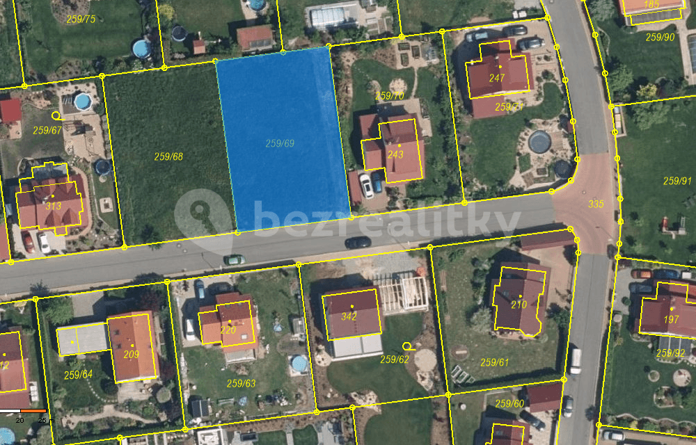 Prodej pozemku 800 m², Nad Strání, Mnichovo Hradiště, Středočeský kraj