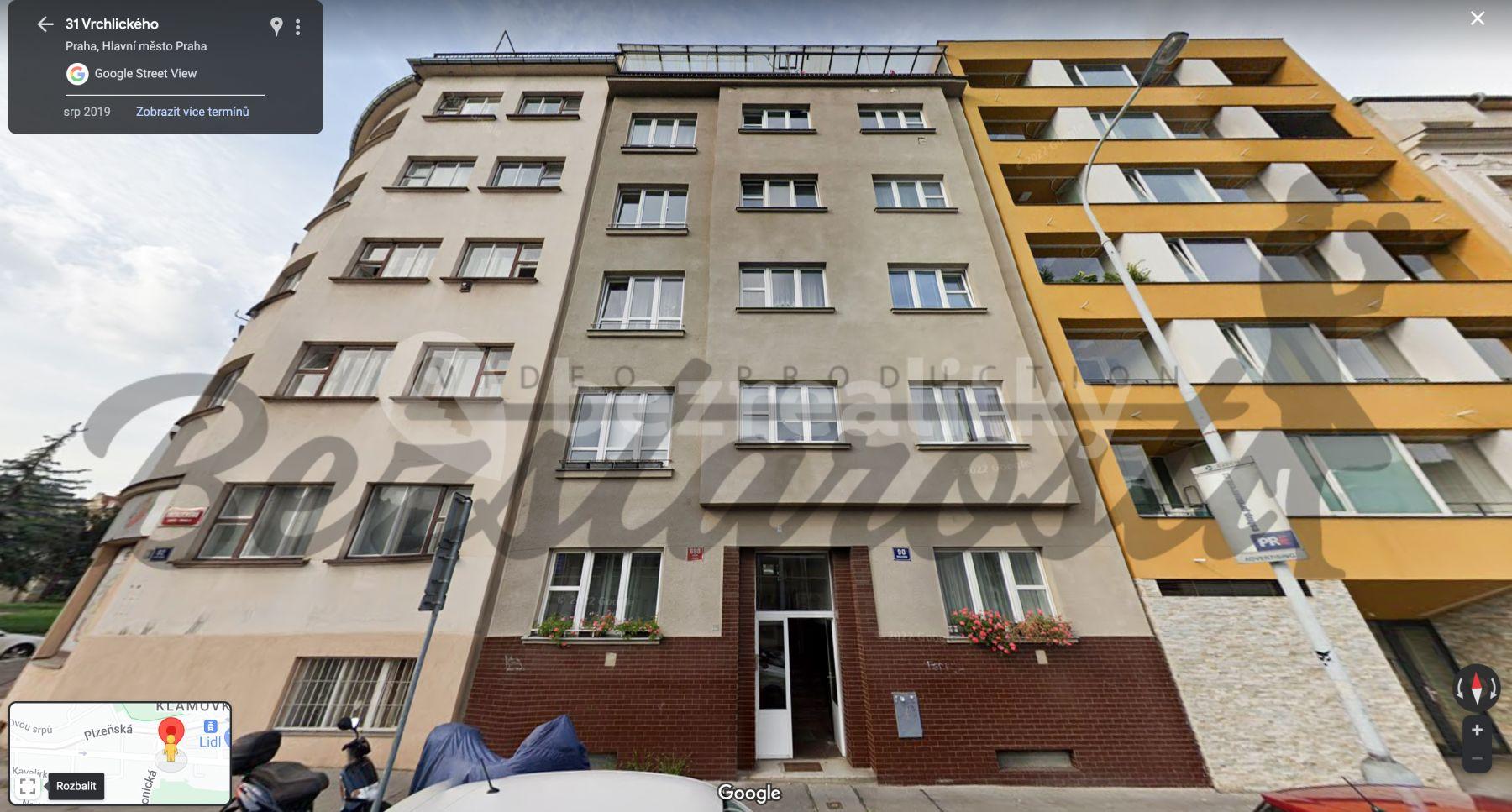 Pronájem bytu 1+1 34 m², Vrchlického, Praha, Praha