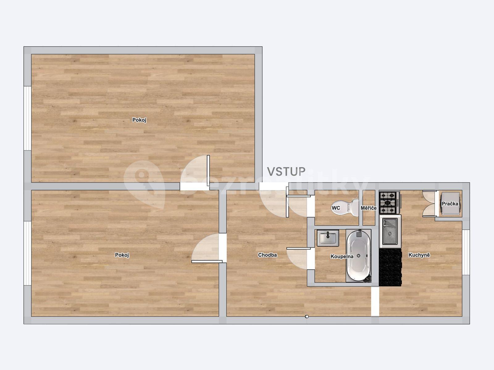 Pronájem bytu 2+1 55 m², Dačického, Karviná, Moravskoslezský kraj