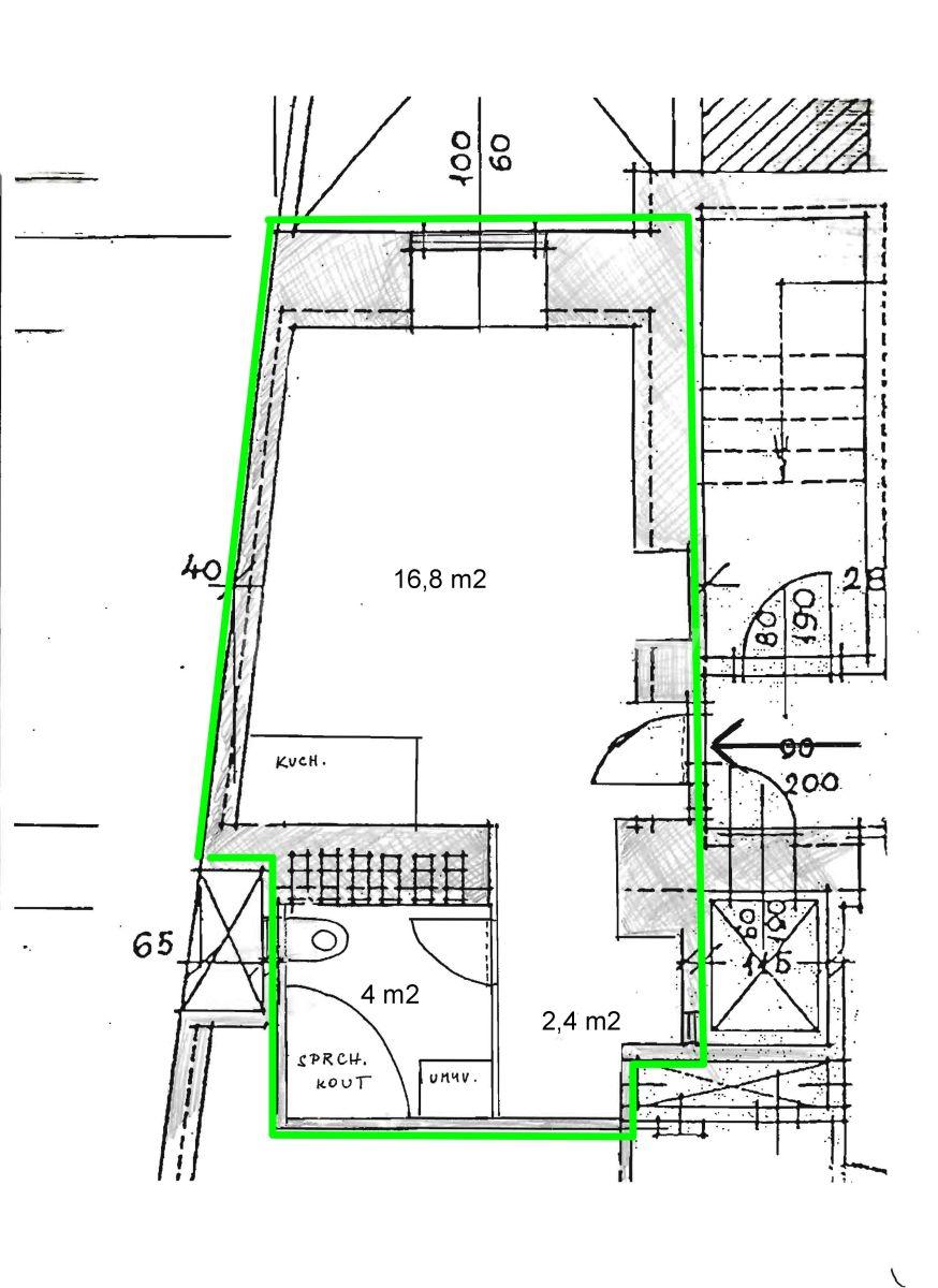 Pronájem bytu 1+kk 23 m², Přístavní, Praha, Praha