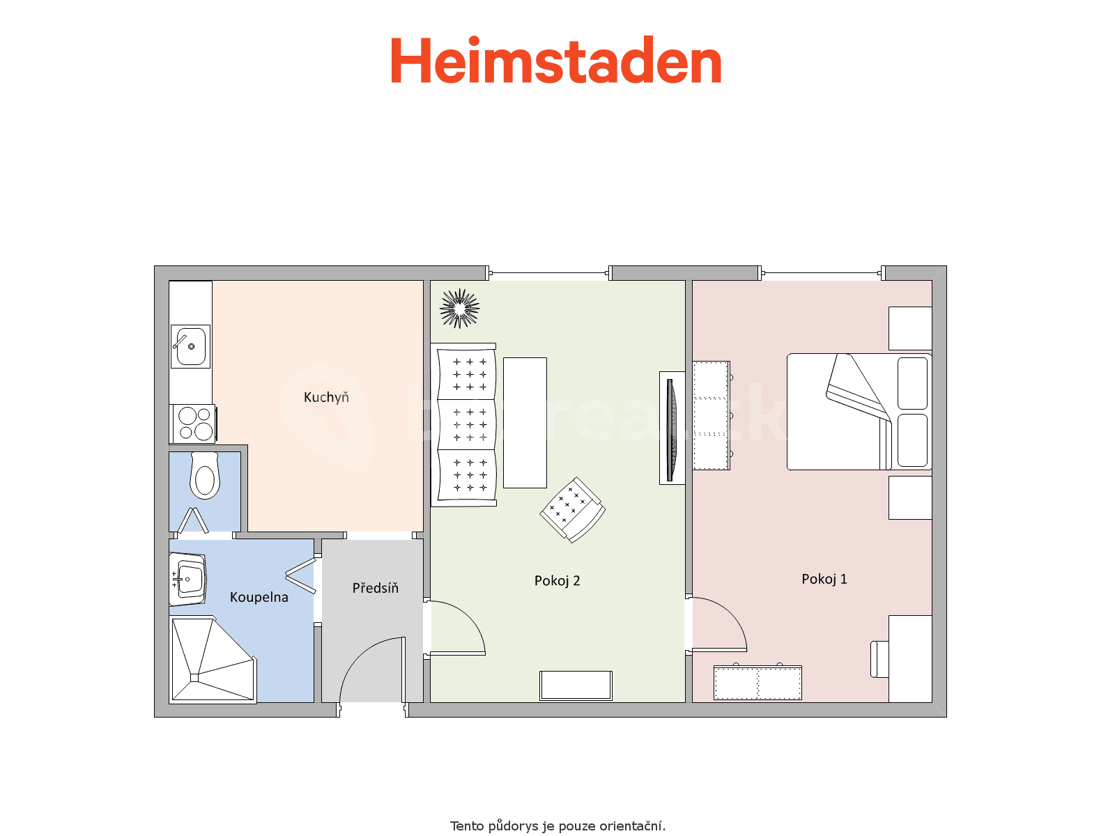 Pronájem bytu 2+1 51 m², Školská, Karviná, Moravskoslezský kraj