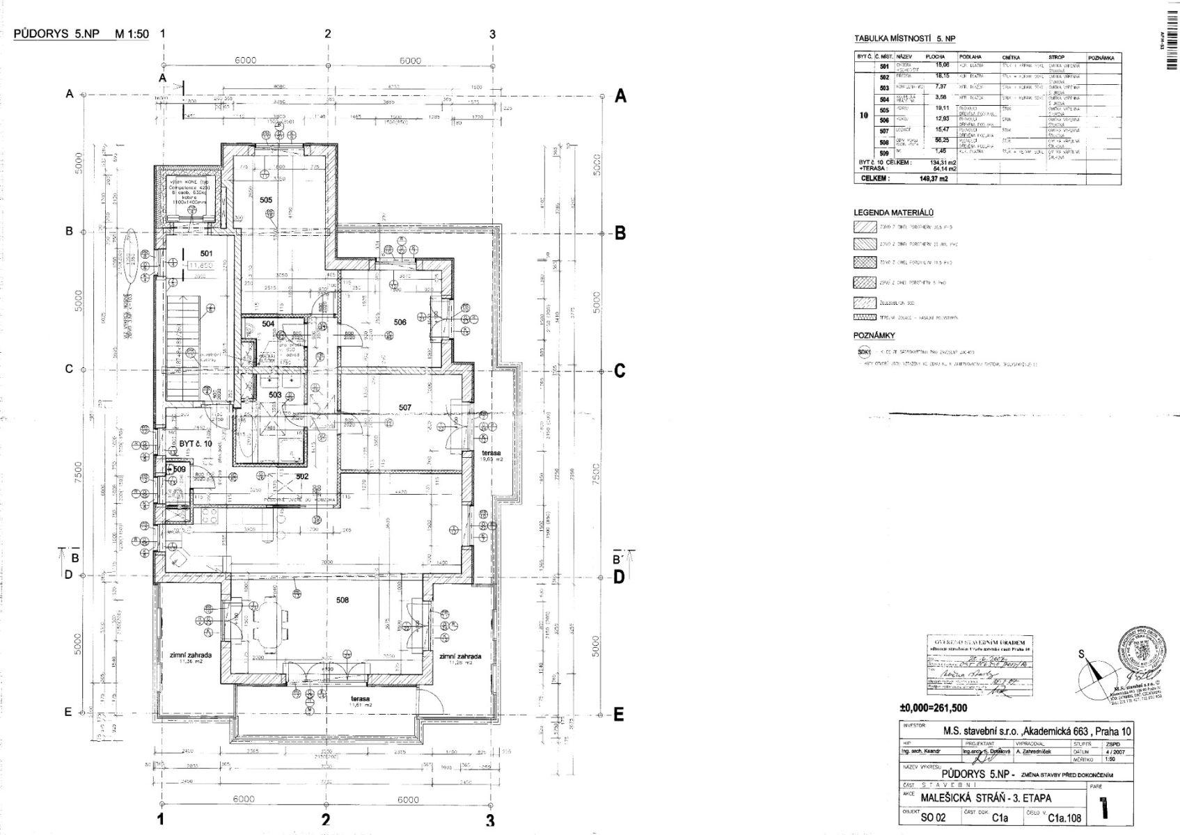 Prodej bytu 4+kk 201 m², Marciho, Praha, Praha