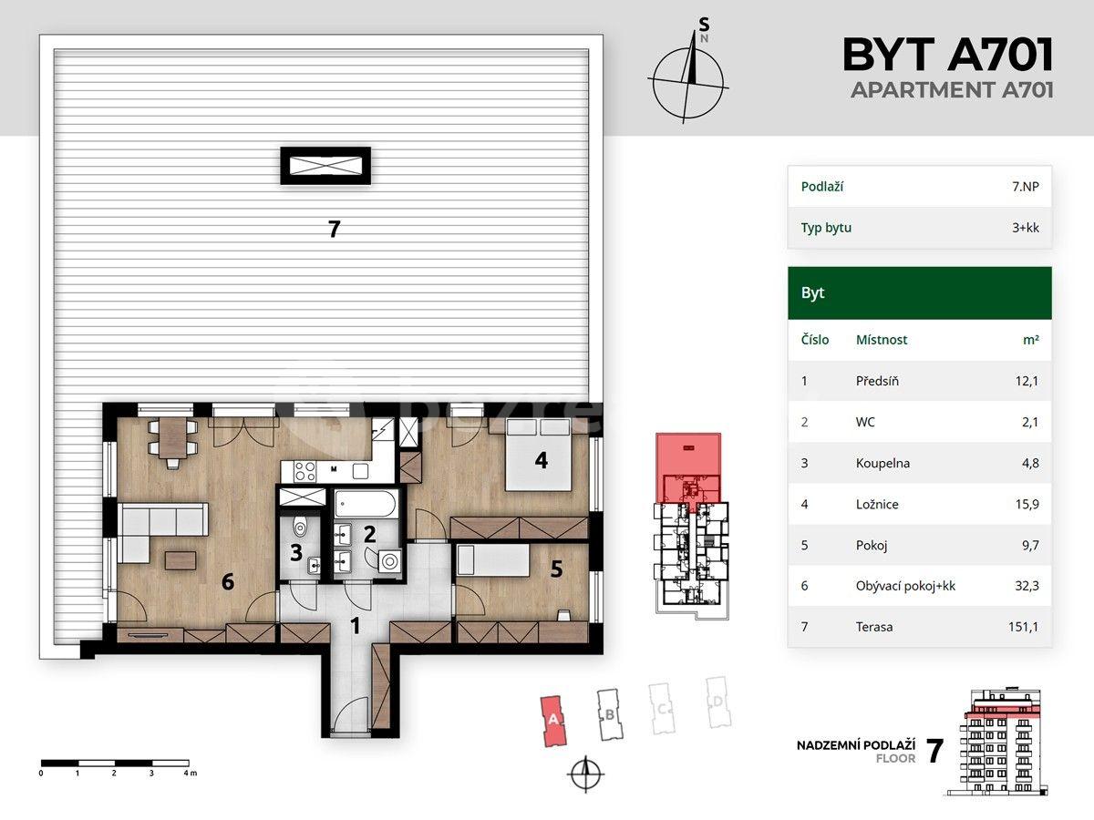 Prodej bytu 3+kk 80 m², Miloše Havla, Praha, Praha