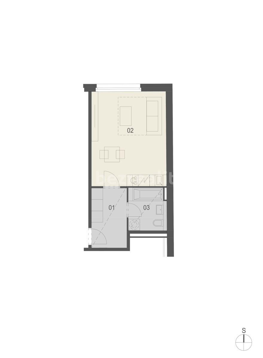 Pronájem bytu 1+kk 31 m², Poděbradská, Praha, Praha