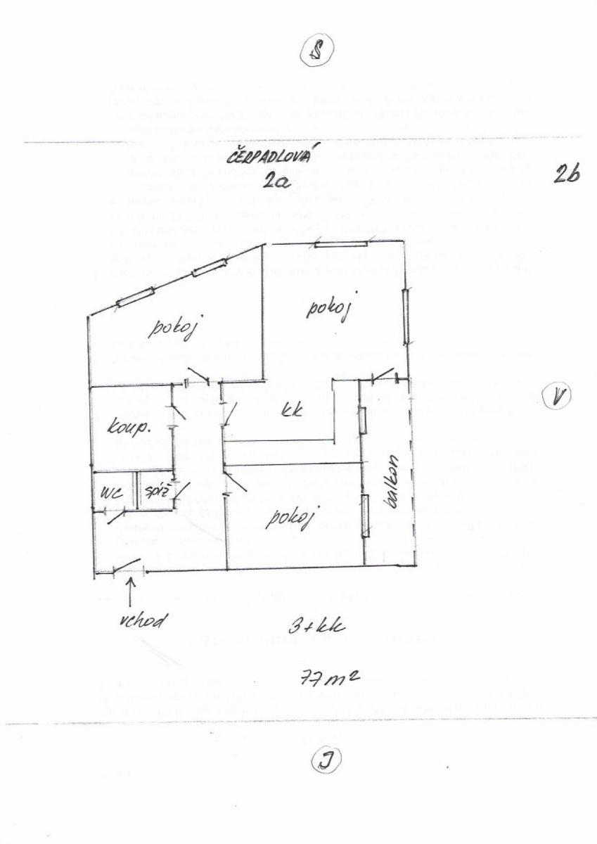 Pronájem bytu 3+kk 77 m², Čerpadlová, Praha, Praha