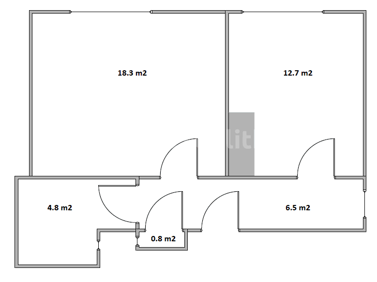 Pronájem bytu 2+kk 43 m², M. J. Lermontova, Praha, Praha