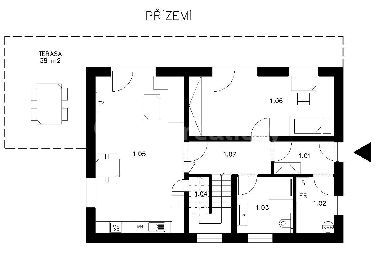 Pronájem domu 168 m², pozemek 751 m², Stromová, Všestary, Středočeský kraj