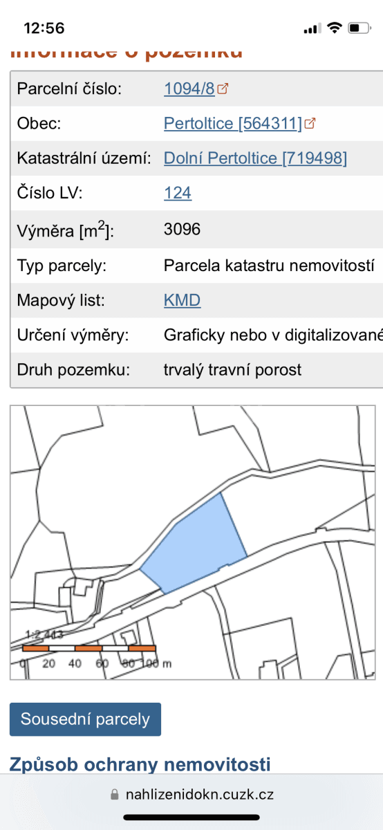 Prodej pozemku 3.096 m², 0357, Pertoltice, Liberecký kraj