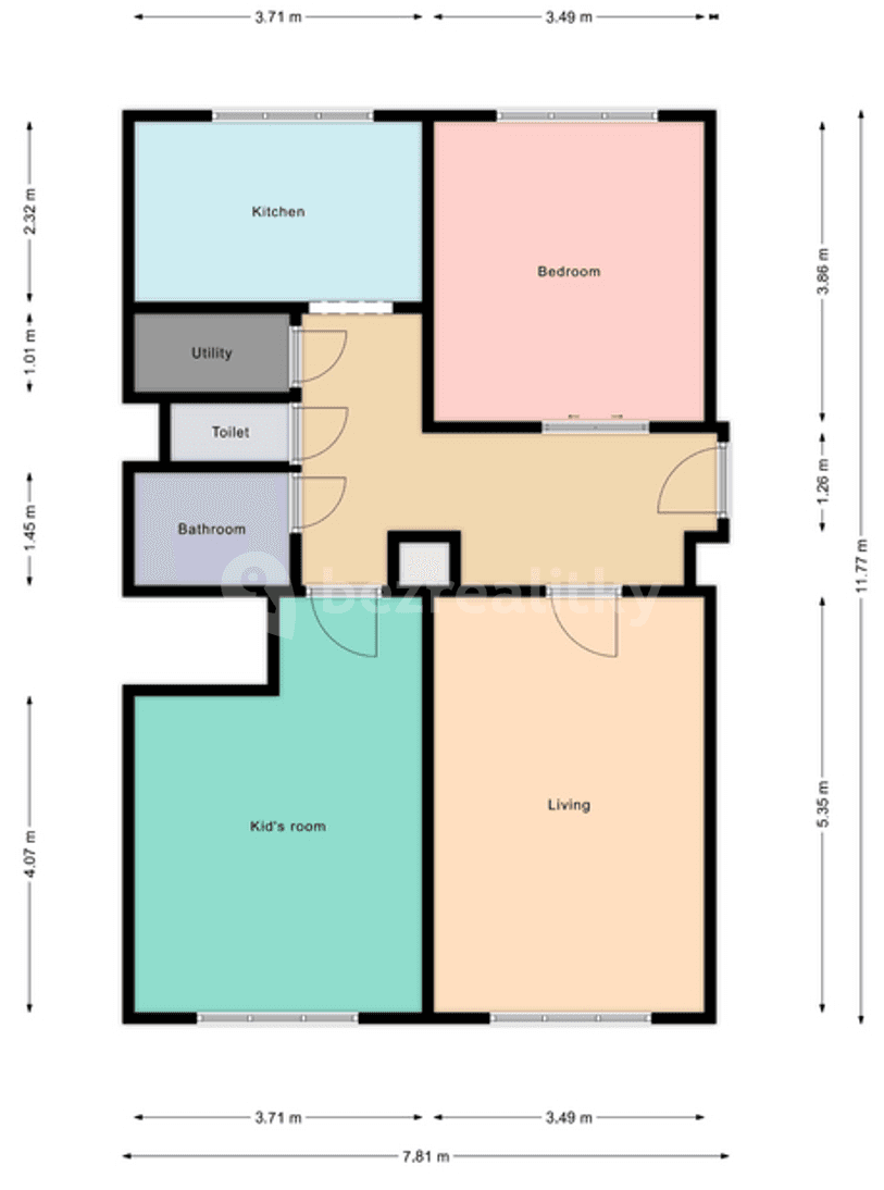 Pronájem bytu 3+1 73 m², Chlumčanského, Praha, Praha