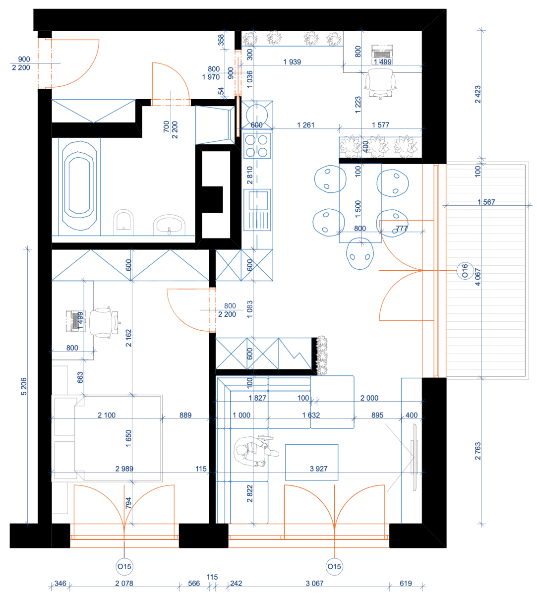 Pronájem bytu 2+kk 66 m², Nové sady, Brno, Jihomoravský kraj