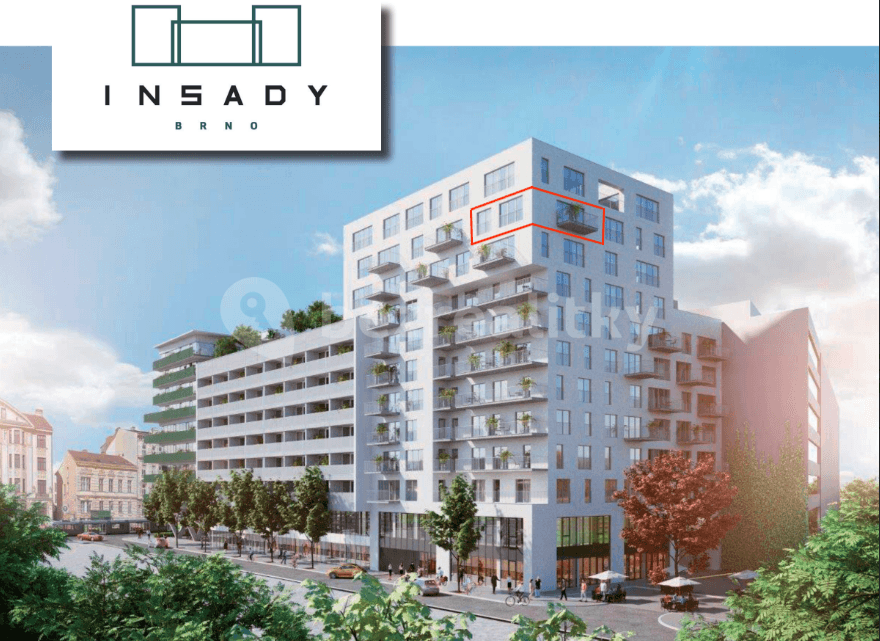 Pronájem bytu 2+kk 66 m², Nové sady, Brno, Jihomoravský kraj