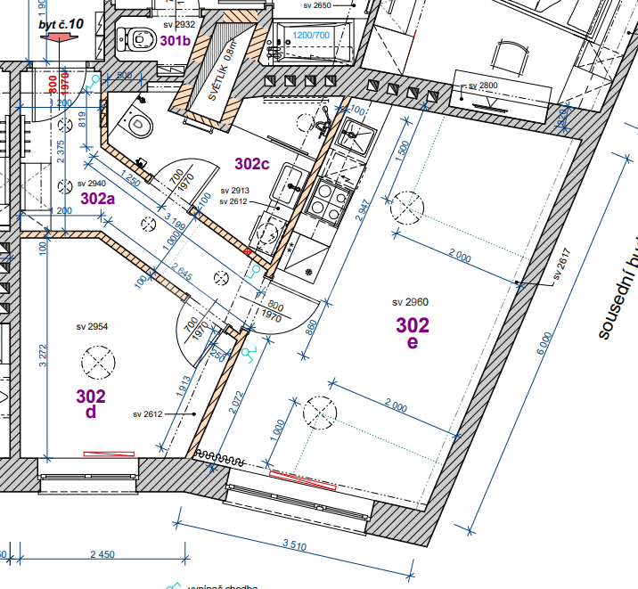 Pronájem bytu 2+kk 42 m², Veleslavínská, Praha, Praha