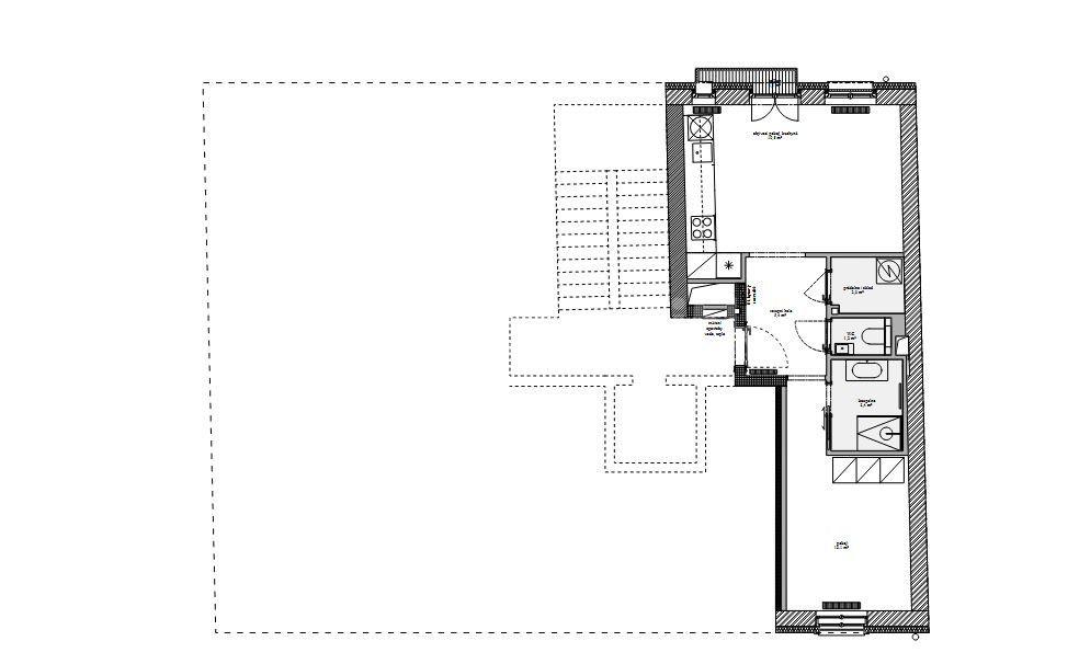 Pronájem bytu 2+kk 47 m², Bořivojova, Praha, Praha