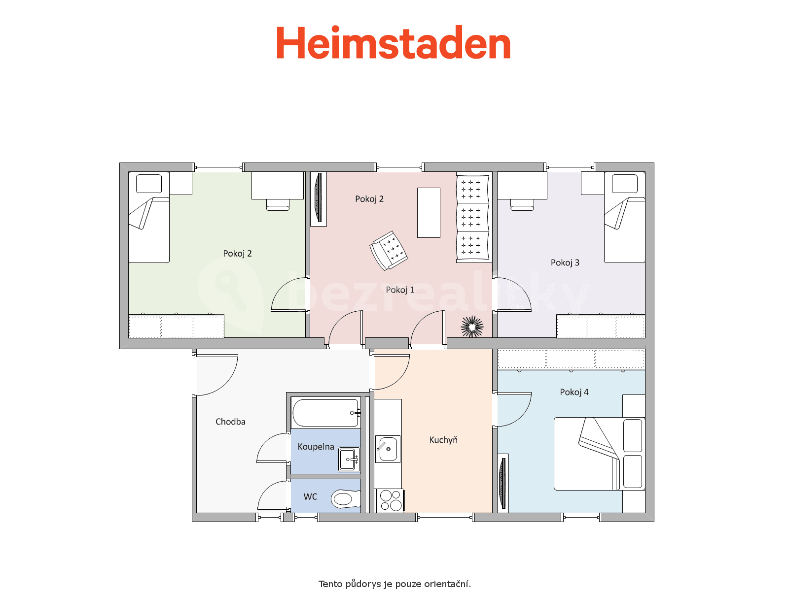 Pronájem bytu 4+1 83 m², Klimšova, Havířov, Moravskoslezský kraj