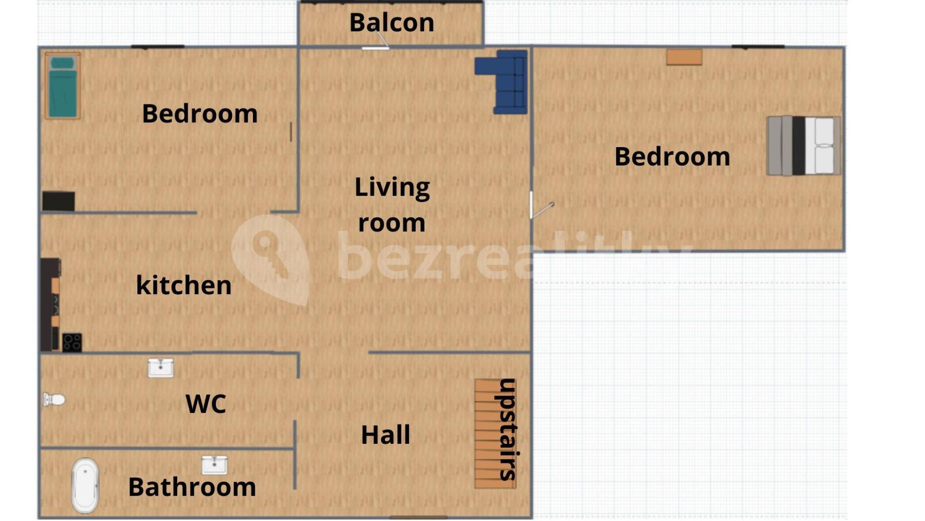 Pronájem bytu 3+1 88 m², Křižíkova, Praha, Praha