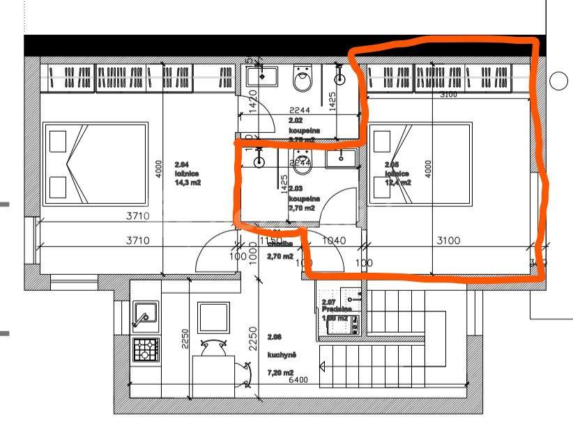 Pronájem bytu 1+1 20 m², Mokřanská, Praha, Praha