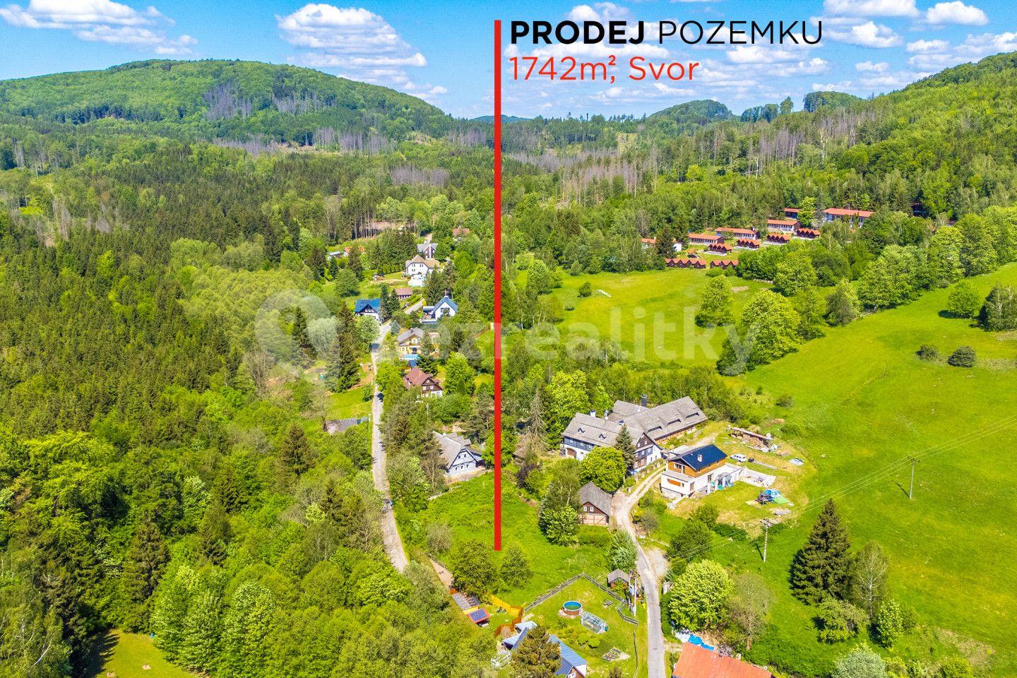 Prodej pozemku 1.742 m², Svor, Liberecký kraj